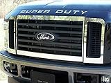 QAA is Compatible with 2008-2008 Ford F-250 & F-350 Super Duty 6 Piece Stainless Front Grille Accent Trim, Surround Package SG48320
