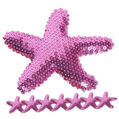 Mikinona 8 Pinzas Para El Pelo Con Forma De Estrella Y Lentejuelas Bonitas Pinzas Para El Pelo Con De Imitación Horquillas Rizadas Pequeñas De Estilo Elegante De Tela Morada