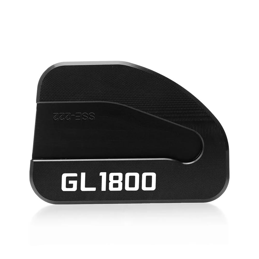 Piastra Allargatrice Per Cavalletto Laterale Moto - CNC Per Honda Gold Wing GL 1800 (2002-2018), Antiscivolo Nero