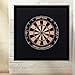 Viper Championship Wood Framed Sisal Dartboard Backboard, Dark Mahogany Finish, Black Felt