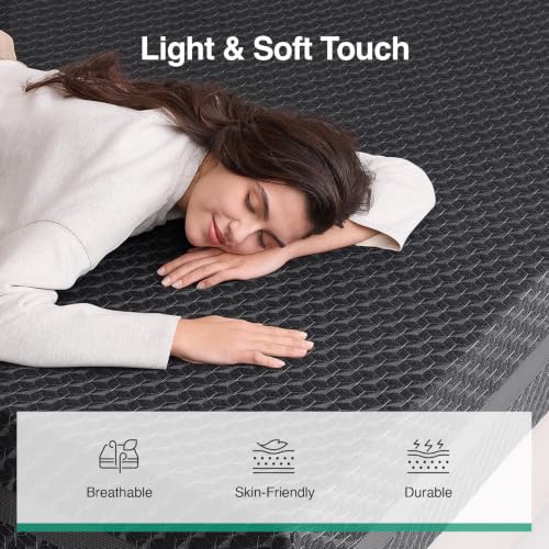 Image of Novilla Full Gel Memory Foam Mattress 10 Inch with Green Tea-Infused Foam