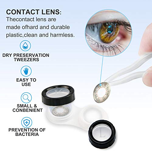 image for Generic 8Pcs Contact Lens Cases Portable Contact Case Color Eye Contac