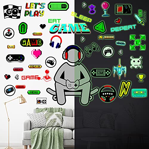 54 Pegatinas Gamer para Pared que Brillan en la Oscuridad miniatura 7