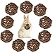 GUOYOU 9 St&uuml;ck Natur Weidenball Spielzeug f&uuml;r Kleintiere, Hamster Spielzeug, Kleintiere Kauspielzeug f&uuml;r Kleintieres Hamster Kaninchen Meerschweinchen Chinchilla Rennm&auml;use(6cm)
