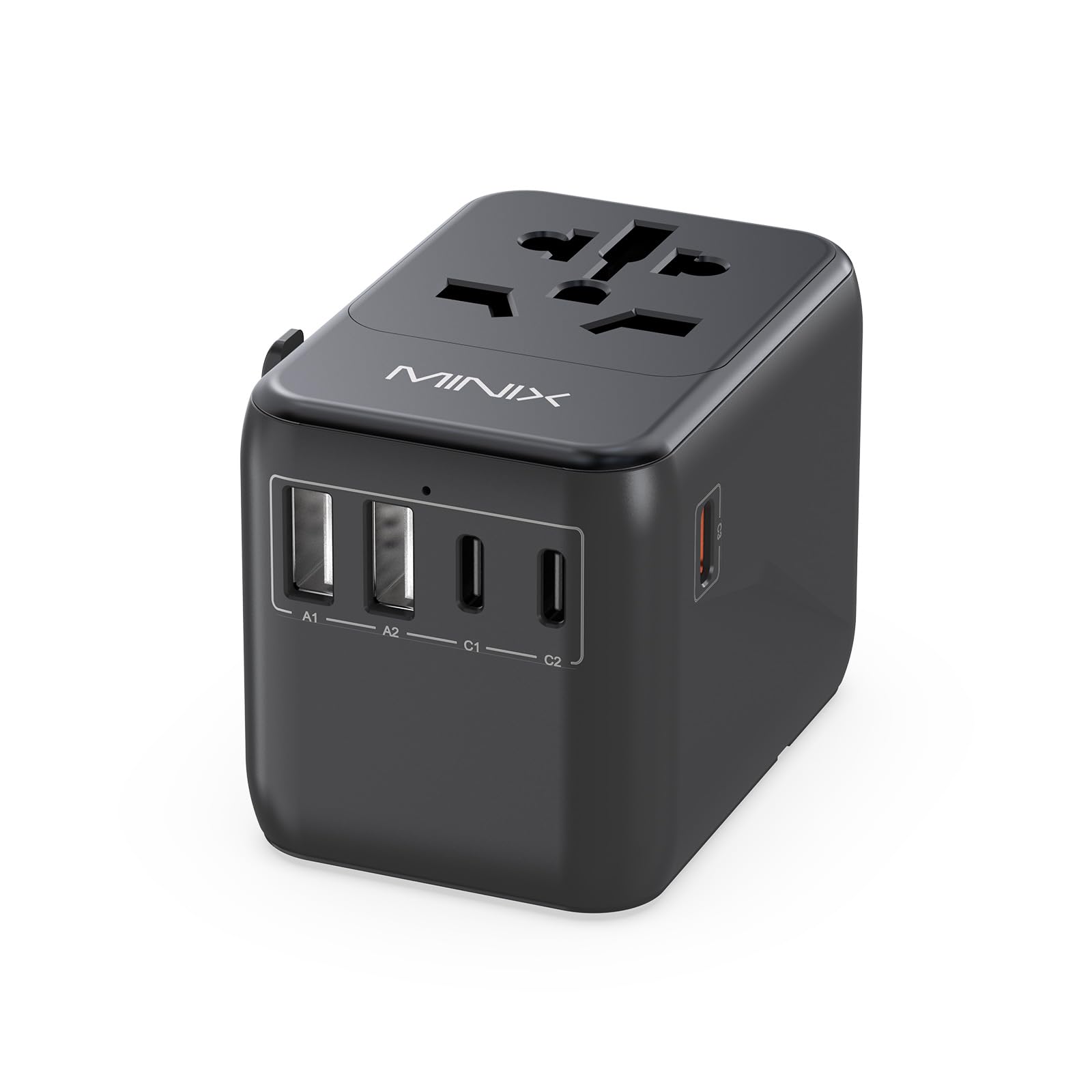 Pd 30W Adaptateur De Voyage Universelle Prise International Avec 3 Usb