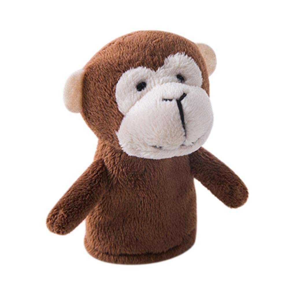 Cartoon Animal Finger Puppets Set Baby Educational Fingers Toys Kids Gift Dark Brown Monkey-image-38