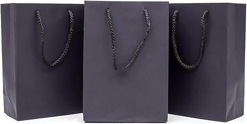 ysmile Bolsa de papel kraft con asa, bolsa de regalo pequeña, bolsa de compras para pequeñas empresas, bolsa de mercancía, bolsa de recuerdo de