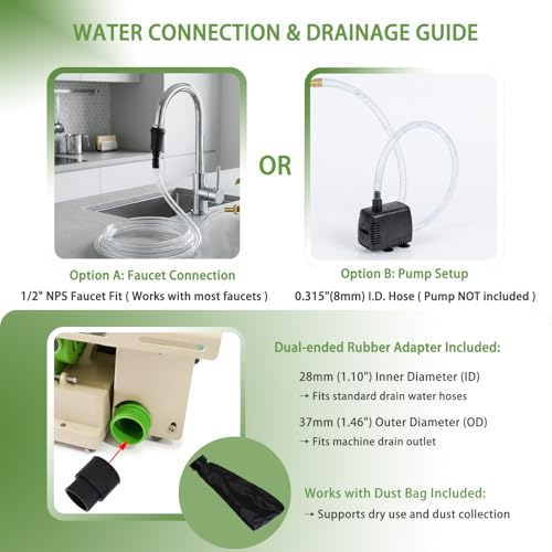 1380W Lapidary Saw with Water Cooling
