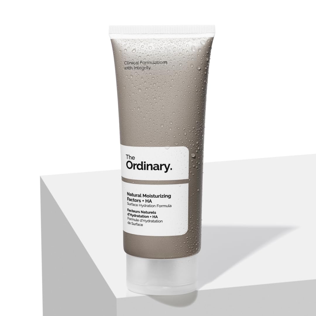 The Ordinary Natural Moisturizing Factors + HA 100ml, Fattori Naturali di Idratazione + Acido Ialuronico, Idratante leggero per supporto della barriera cutanea e idratazione