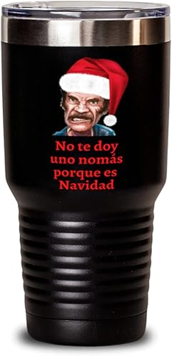 Regalo para navidad vaso de vino y blanco no te doy una nomas