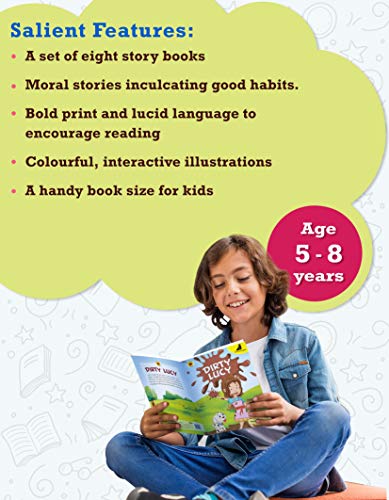Image of Bedtime Story Books for Kids in English | Tiny Tales - Grow Strong | Age 5 - 8 Years | Easy to Read Stories with Pictures | Set of 8 Books