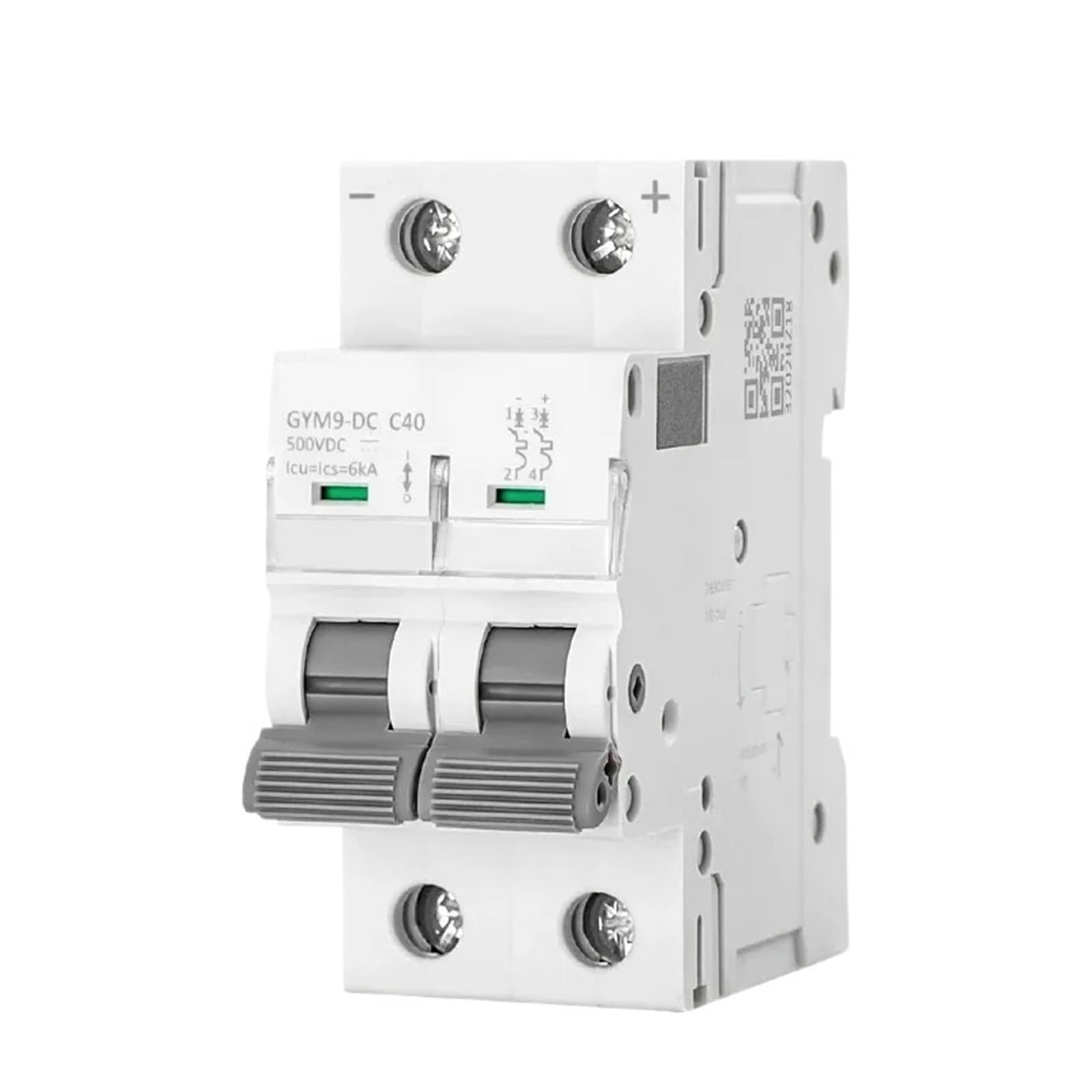 Disyuntor CC 500V para kit solar aislado protegiendo la batería y paneles de 6A 6