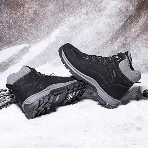 Winterschoenen voor heren, warm, waterdicht, outdoor, trekking, wandelschoenen, veters, antislip, outdoor winterlaarzen - Image 5