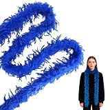 Federboa Blau 85g Saphir Feather Boa Feder Boa Federschal Tischdeko 2m