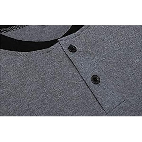 Mannen Nachthemd Korte Mouw Pyjama's Comfortabel Groot En Lang Henley Slaapshirt Huisjas Nachtkleding