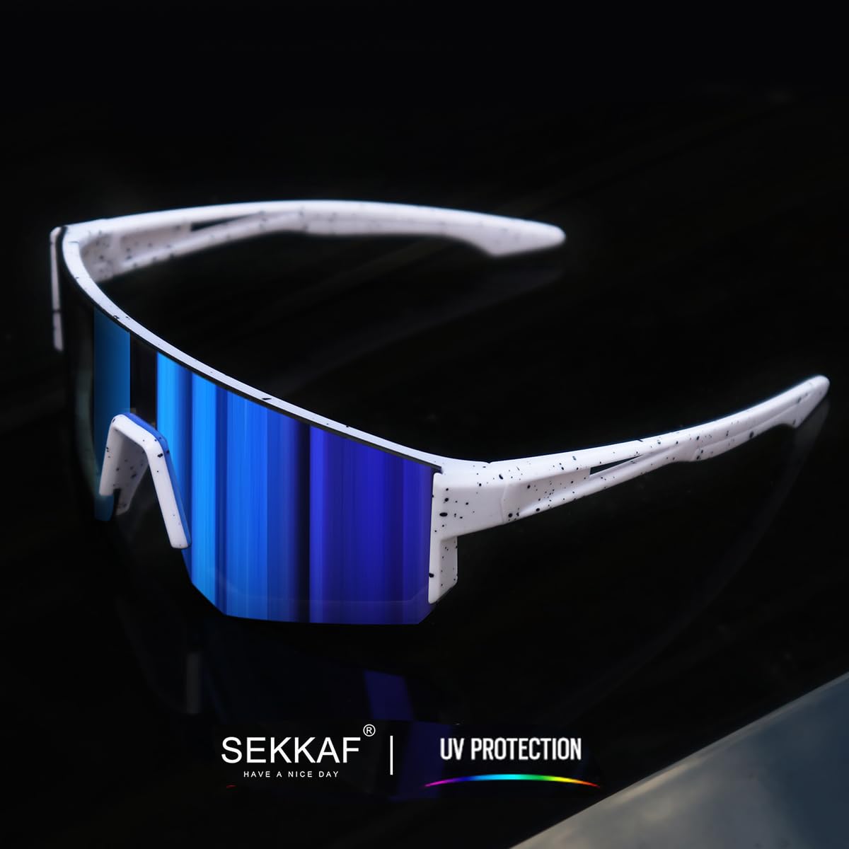 SEKKAF Gafas de sol de béisbol para niños y niñas de 6 a 12 años, sóftbol, ciclismo, deportes, montura ligera
