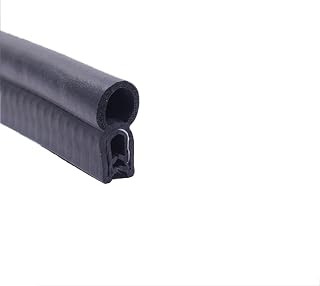 Weather Stripping Rubber Seal U Shape U Rubber Seal Strip 3.28FT Black Car Door Rubber Seal Strip with Top Bubble for Cars Boats Home Applications, Car Weather Striping, Height x Width,23mm x 11mm
