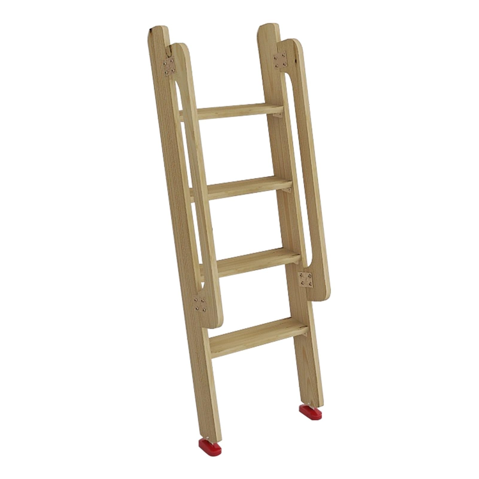 Échelle en bois avec marches antidérapantes pour éviter les chutes de lit