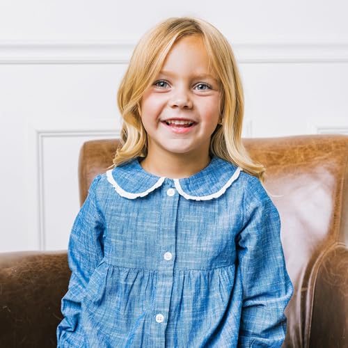 Hope & Henry Girls' Tie-Waist Shirtdress3