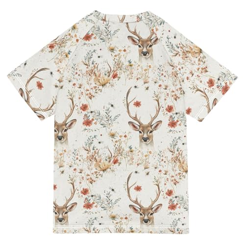 Kids Bathing Suits Boys Short Sleeve Rash Guard Girls2