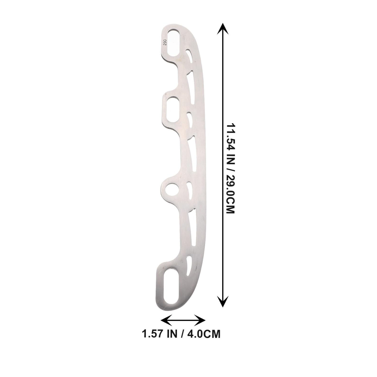 Ersatzkufen für Schlittschuhe 290mm Edelstahl Silber, Wechselkufen
