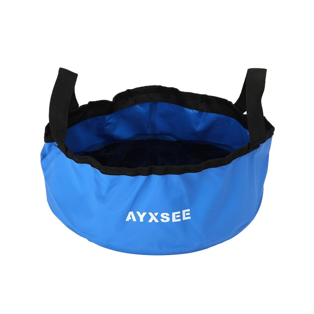 ATORSE PVC Collapsible Fishing Bucket Outdoor Camping Fish Water Bucket Wash Basin-picture-5