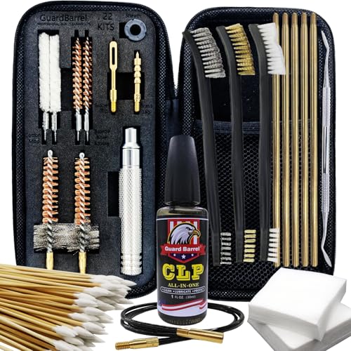 Gun Cleaning Kit for .22 .223Cal .22LR, 5.56 Cleaning kit with 30ml Gu