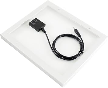 waveshare Solar Panel (6V 5W) with High Performance156 Monocrystalline Cell Toughened Glass Anodic Oxidation Aluminum Alloy for Use with Solar Power Manager