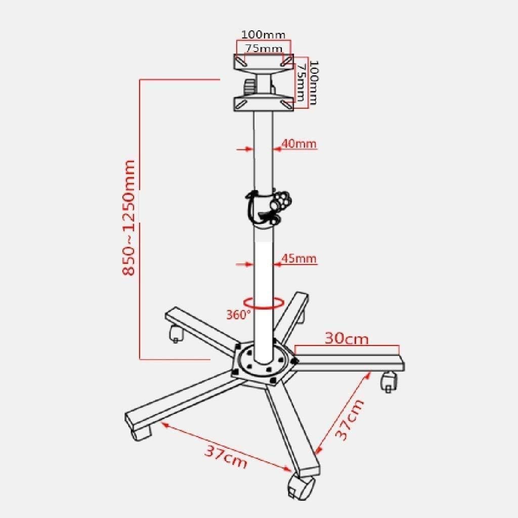 Mobile TV Cart, Rolling TV Stand, Tv Floor Stand Mobile Rack Base Floor TV Cart Touch Screen One Machine Bracket(