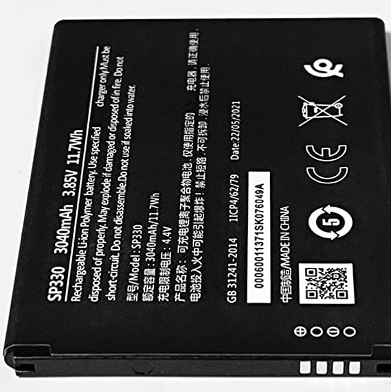 Image of THE BATTERY STORE Original Battery for Nokia C3 SP01Z01Z2249Y Model: SP330 (3040mAh) battrey with 1 Year Warranty and High Capacity Battery Backup (for Nokia C3)