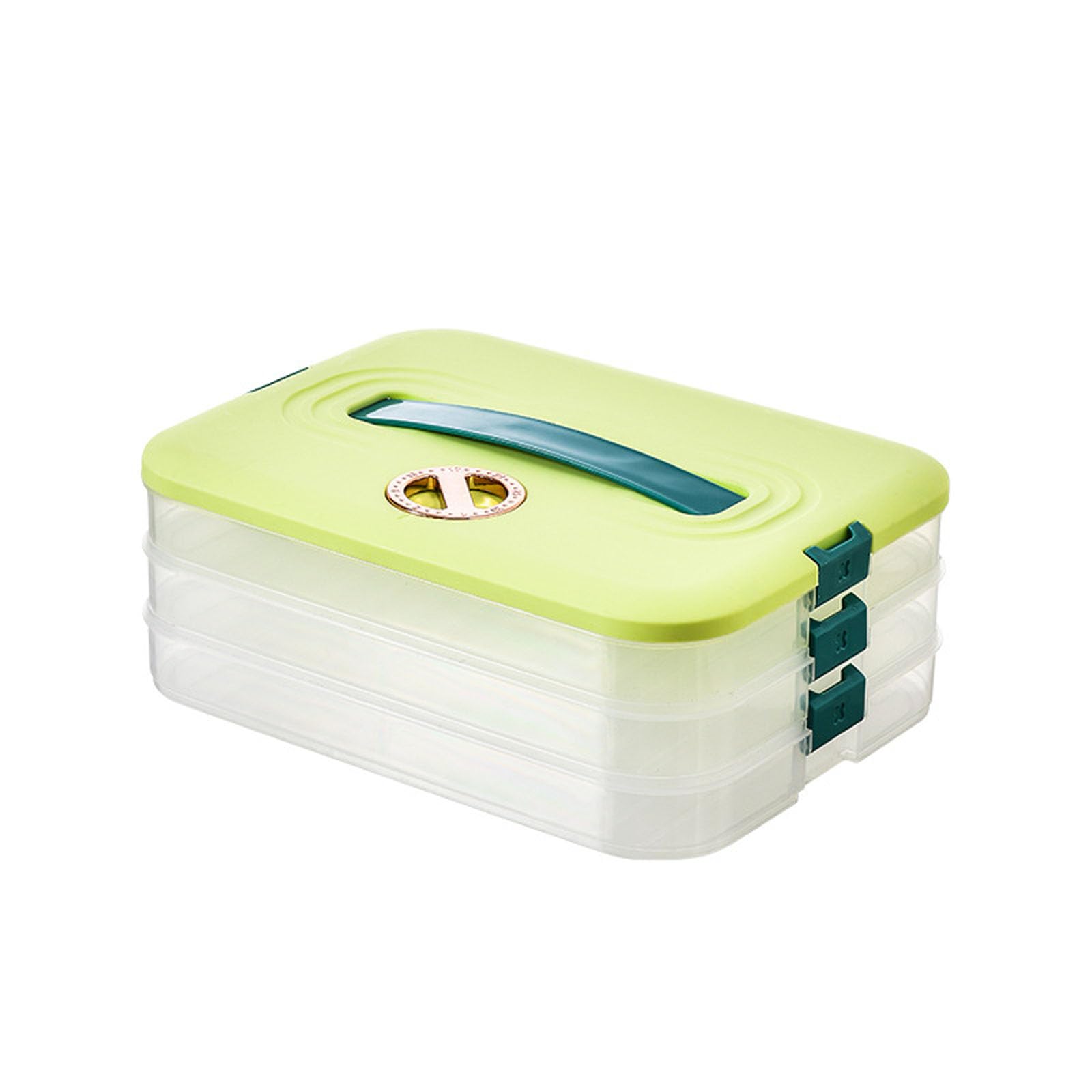 Jazuaiao Time Recoder Cookie Carriers Food Storage Box Multilayer Stackable Container