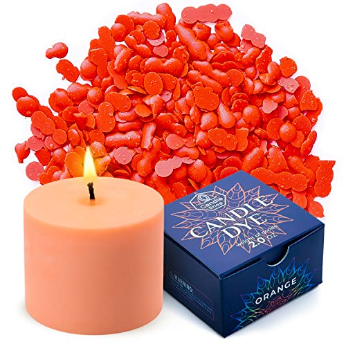 Image of Candle Shop - Orange Color 2 oz - Dye Chips for Making Candles - Candle Wax Dye - A Great Choice of Colors
