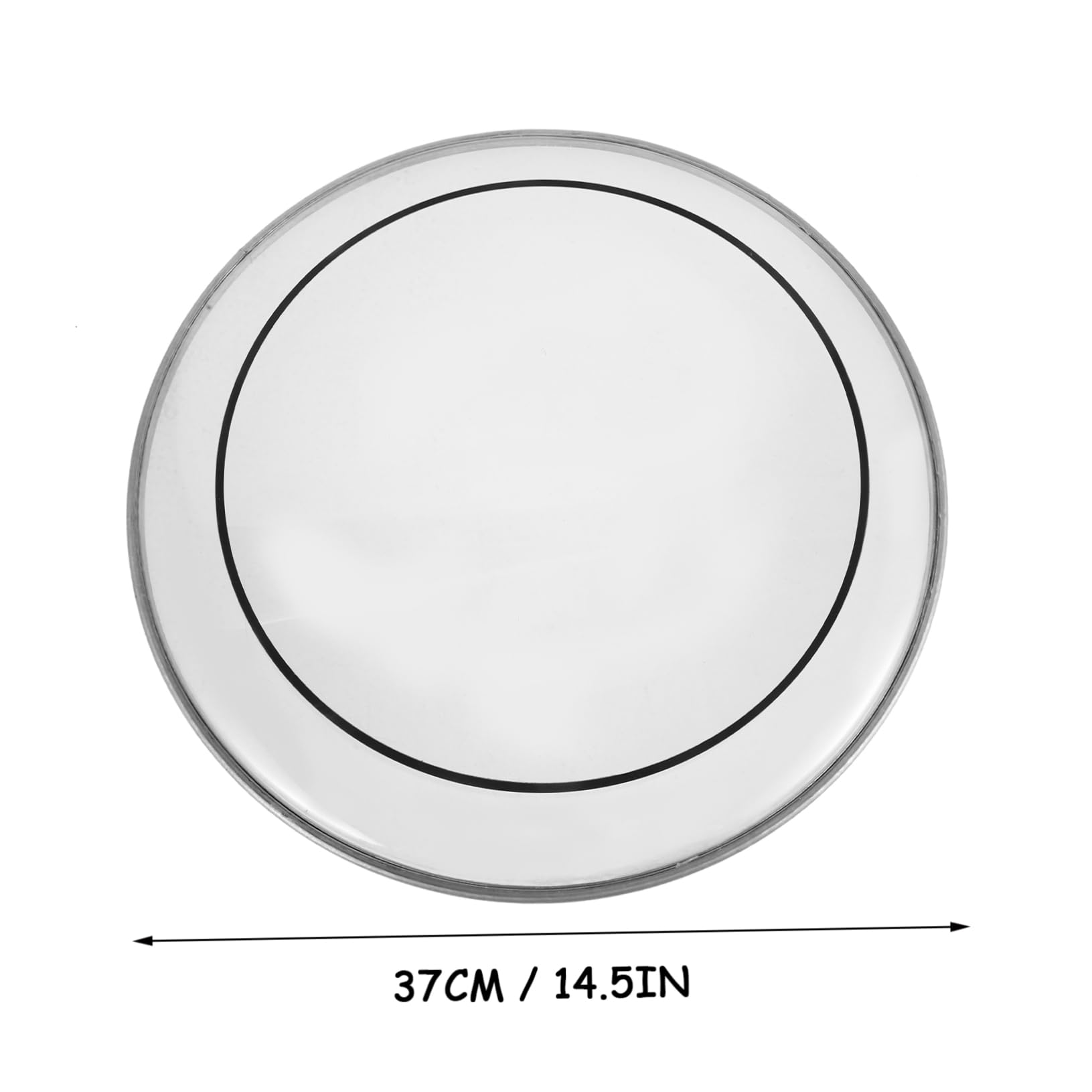 HEMOTON Jazz Drum Accessory 14 Inch Double-layer Oil Drum Head Replacement for Silent Practice Pad