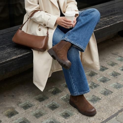 Image of CUSHIONAIRE Britain Genuine Suede Chelsea Ankle Boots for Women