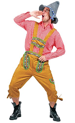 Boeren Tirol & Oktoberfest Kostuum | Alpen Jodelaar Man | Maat 48-50 | Bierfeest | Verkleedkleding - Afbeelding 3