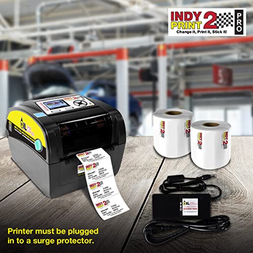 Oil Change Reminder Printer - System Kit W/ 1000 Stickers + Ink Ribbon #TOP4