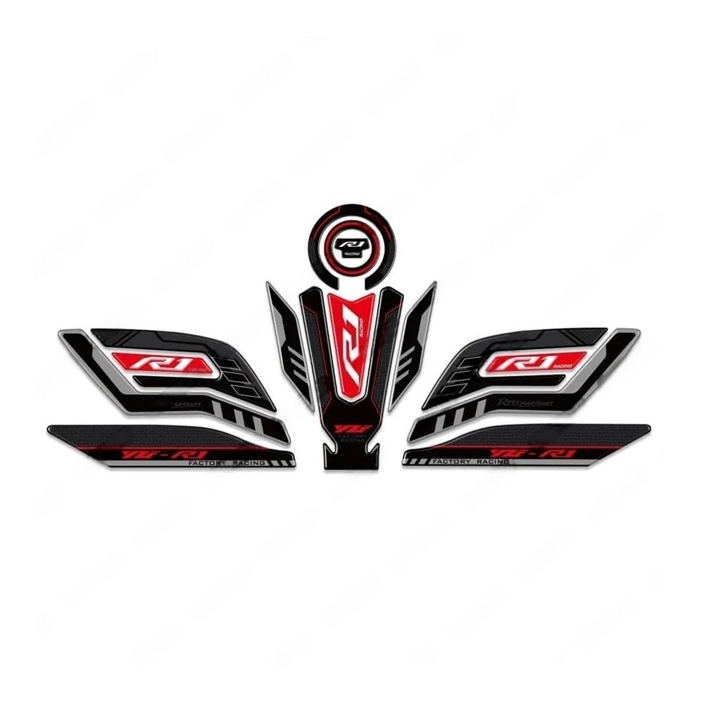 Motorcycle Fuel Tank Pad Stickers Tank Protector Decals for Ya&maha YZF R1 R1M YZFR1 2015-2023 Tanks Pad Protector