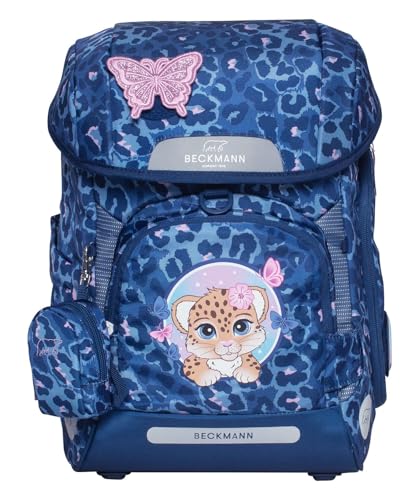 Sac d'école Plus Air Beckmann Cheetah Dark Blue bleu pour l'école primaire