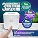 GuruNanda Retainer & Aligner Cleaning Pod for Retainers, Dentures, Mouthguards, Aligners, & Jewelry, 3 Modes, 45kHz Ultrasonic Retainer Cleaner, 190 ml capacity