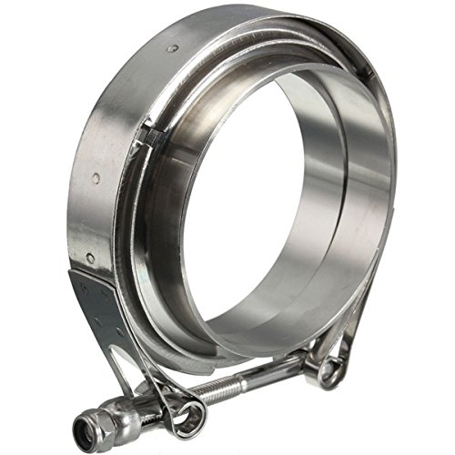 3,5 Pulgadas V-Band Abrazadera con Bridas Turbo Extractor Intercooler Abajo Tubería Inoxidable 89M