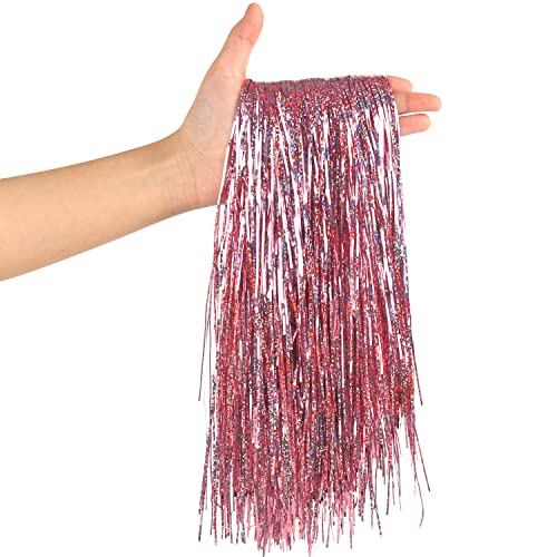 VEYLIN Lametta-Eiszapfenstränge, Weihnachts-Eiszapfen-Lametta für...