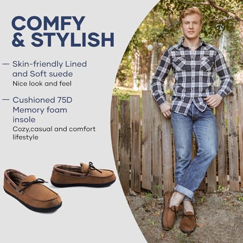 ULTRAIDEAS Pantofole uomo confortevoli del