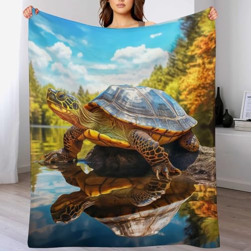 Couverture tortue impression 3D pour des soirées cocooning sur le canapé - 2