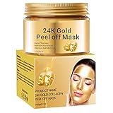 Peel Off Face Masks, Gold Face Peel Anti Wrinkle Anti Aging Facial Mask,Deep Skin Clean Purifying Blemishes,Reduces Fine Lines & Wrinkles,Skin Care Face Lifting Firming Mask