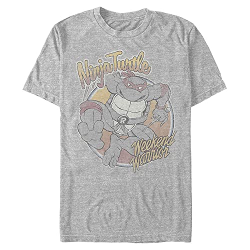 T-shirt Tortues Ninja grande taille homme 3XL haut gris chiné Nickelodeon