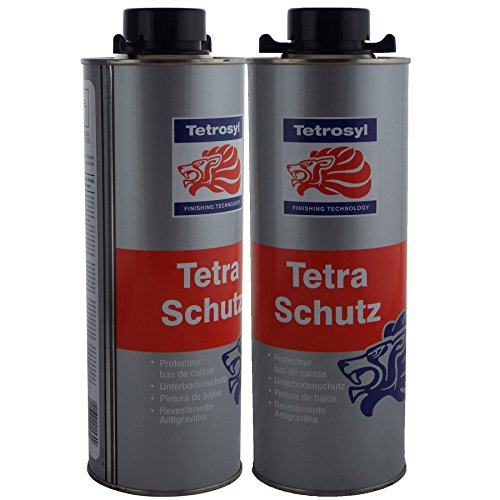 Tetrosyl Tetraschutz Schutz Paint 2 x 1 Litre Bottles Underseal/Underbody/Schutz Protection Can be applied Smooth or Textured Protect your chasis from Rust/Stone Chips
