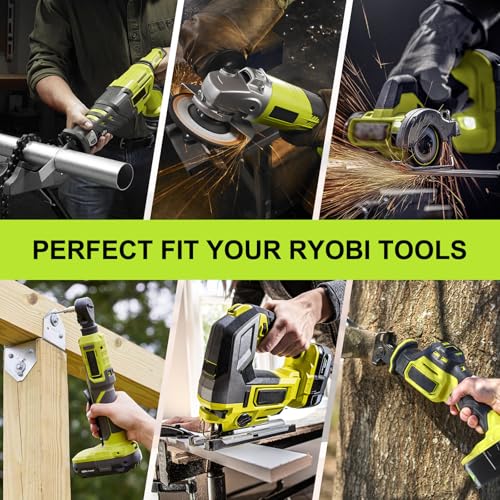 Image of 2Pack 8.0Ah P108 Repacement for Ryobi 18 Volt Battery and Charger Compatible with Ryobi 18V Battery P102 P103 P104 P105 P107 P109 Cordless Power Tool