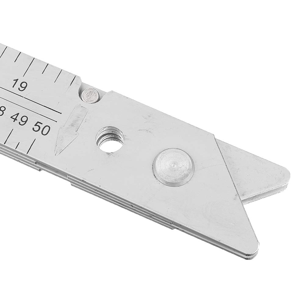 Règle d'angle de règle de triangle pliante en alliage d'aluminium Outils de mesure et de dessin pour le travail du bois - S