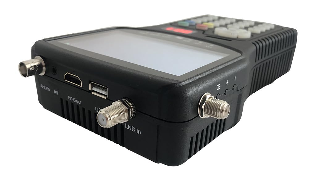 Buscador de TV satelital Combinado de 4,3 Pulgadas (S2+T2+C) y Prueba de cámara CCTV y Ajuste de cámara de Monitor Combo DVB-S2+T2+C AHD AV Digital(KPT-265ST+)