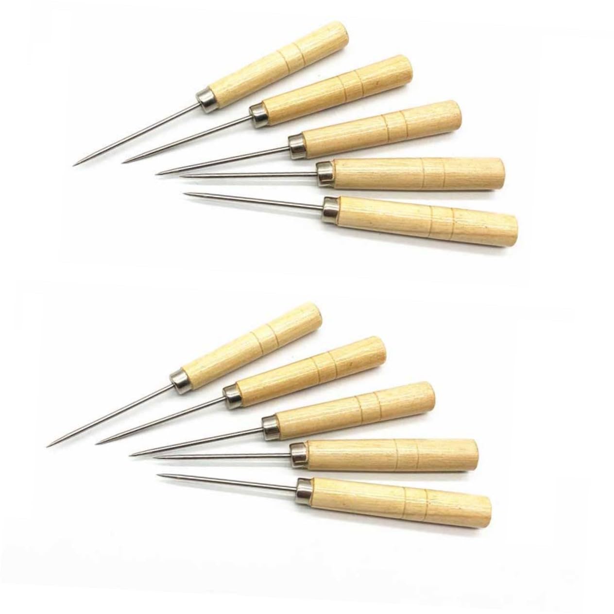 10pcs Quality Wooden Handle Scriber Needle Tool for Quilling Paper Modelling Supplies Artifacts Cleaning Easy to Use